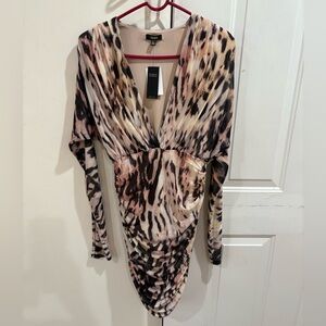AFRM Multicolor Animal Print Dress